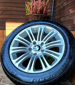 alu R17 5x120, senzory, zimné pneu 225/55, BMW F10 / F11 - 4