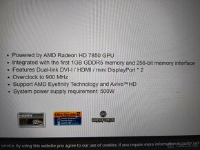 Amd Radeon HD7850 1GB GDDR5 - 4