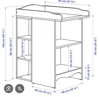 Prebaľovací pult  Ikea - 4