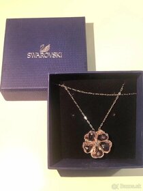 Swarovski necklace Rose flower New - 4