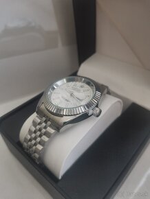 Pánske hodinky Rolex datejust palm lief motiv biele - 4