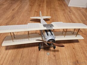 Model lietadla Spad XIII Biplane Built Wood Model 24" - 4