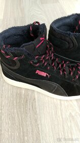 PUMA zimná dievčenská zateplená obuv č.37 - 4