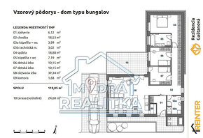 Na predaj bungalov v tichej lokalite Humenného - 4