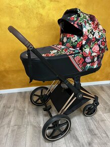 Cybex priam 4.0 Spring blossom dark a rose gold podvozok - 4