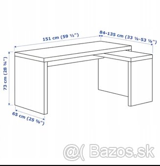 Rohovy pracovný stol + stolička - 4