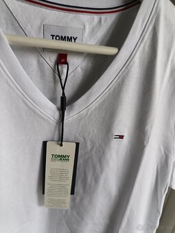 Tommy Hilfiger pánske bavlnené tričko M - 4