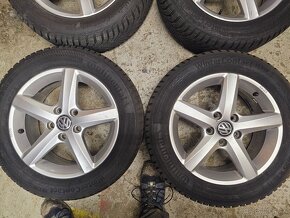 5x112 originál vw elektróny a zimné pneu 205/55 R16 H - 4