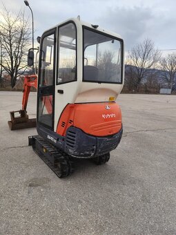 Minibager Kubota. Vaha 1550kg. Rychloupinak, 2x lyzica. - 4