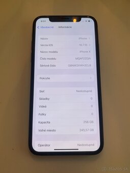 iPhone X 256GB - TOP STAV, 100% zdravie batérie - 4