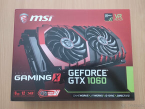 Predám MSI GeForce GTX 1060 GAMING X 6G - 4