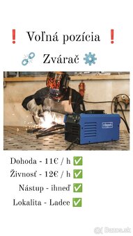 Elektrikár, Vodár, Zvárač - brigádne, ale aj dlhodobo - 4