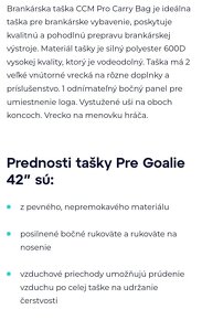 CCM hokejová taška pre brankára - 4