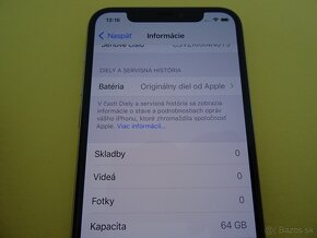 iPhone 11 PRO 64GB SILVER - ZÁRUKA 1 ROK - 100% BATERIA - 4