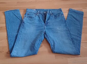 Levis bledomodré slim fit sttečové - 4