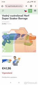 Vodná Pištoľ NERF Super Soaker Barrage Supersoaker - 4