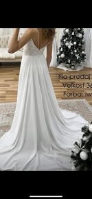 Svadobne saty 34-36, 165 cm , BOHO styl - 4