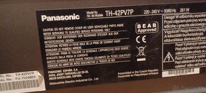 Predám Televízor Panasonic  Viera TH-42PV7P 42palcoví - 4