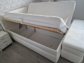 Manželská posteľ +nočné stolíky+lavica - 4