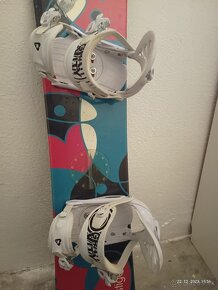 140 cm pekny damsky / dievcensky snowboard WESTIGE + viazko - 4