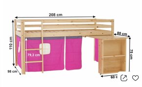 Detská posteľ so stolíkom 90x200 - 4