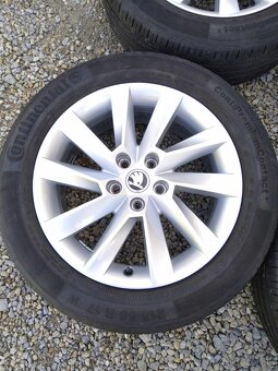 17" sada alu ŠKODA SUPERB 3 + letné pneu. - 4