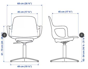 stolička otočná IKEA - 4