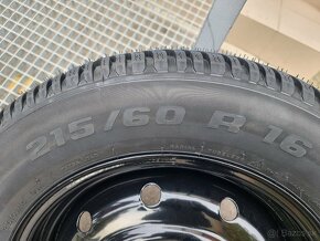 Predám zimné kolesá 4ks 215/60 R16 - 6.5J 5x100 - 4