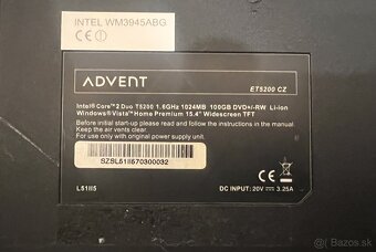 Advent ET5200 - Core Duo T5200 - 1GB RAM - 160GB HDD - 4