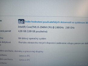 predám LENOVO THINKPAD T420 , WINDOWS 7 , bez baterky - 4