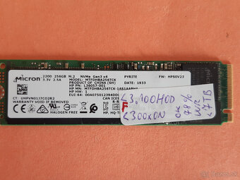 SSD 256GB MICRON 2200 M.2 PCIe NVMe 2280 80mm - 4