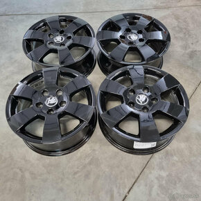 Čierne ŠKODA DEIMOS disky 5x112 R15 ET47 - 4