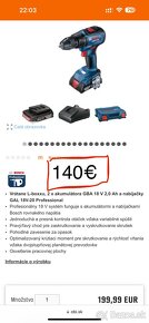 Bosch Professional Aku vŕtací skrutkovač GSR 18V-50 2x aku, - 4