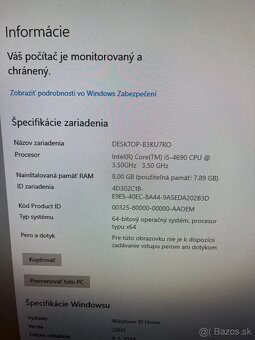 Predám kancelársky PC set – HP EliteDesk+monitor,myš,klavesn - 4