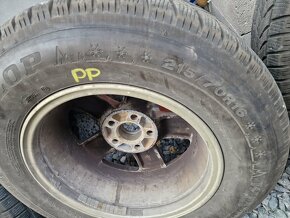 Predám Elektróny s gumami 215/70R16 - 4