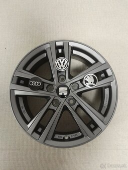 Alu disky R16 5x112 Et43 6J Seat Škoda Audi Volkswagen - 4