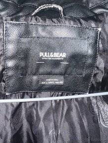 Čierna kožená bunda | PULL&BEAR - 4