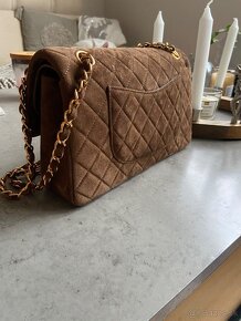 Nádherná kabelka Chanel Flap bag, broušená kůže - 4