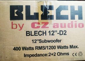 Subwoofer CZ Audio Blech 12" 1200w - 4