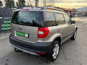 ► ŠKODA YETI 2,0 TDI 4x4 - 103 kW, PARK. SENZORY, NAVI◄ - 4