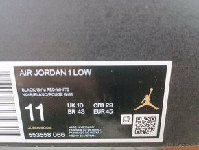 Jordan 1 low Alternate Bred Toe EU45 - 4