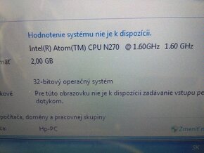 predám 10" netbook HP - 2gb ram - 160gb hdd -Win 7 32bit - 4