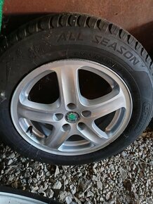 Alu disky 5x120 + pneu, Škoda - 4