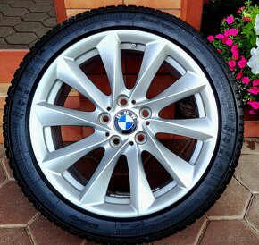 alu R18 5x120, senzory, pneu 225/45, orig. BMW X1 + 3 - 4