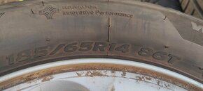 185/65 R14 Hankook zánovne zimné pneumatiky - sada - 4