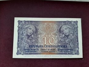 Nevydaný návrh 10 koruna 1919/2022 Ivančice Mucha STC UNC - 4