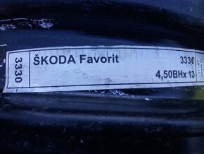 PLECH. DISKY R13 4x98 ŠKODA FAVORIT, FORMAN - 4