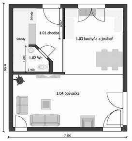 DREVODOM - NÍZKOENERGETICKÝ 4 izbový, 85 m2, okr. Topoľčany - 4