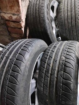 4ks alu disky orig. Mercedes 5x112 r16 pneu 225/55 r16 - 4