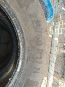 Predám letné pneumatiky Continental EcoContact 225/60R17 - 4